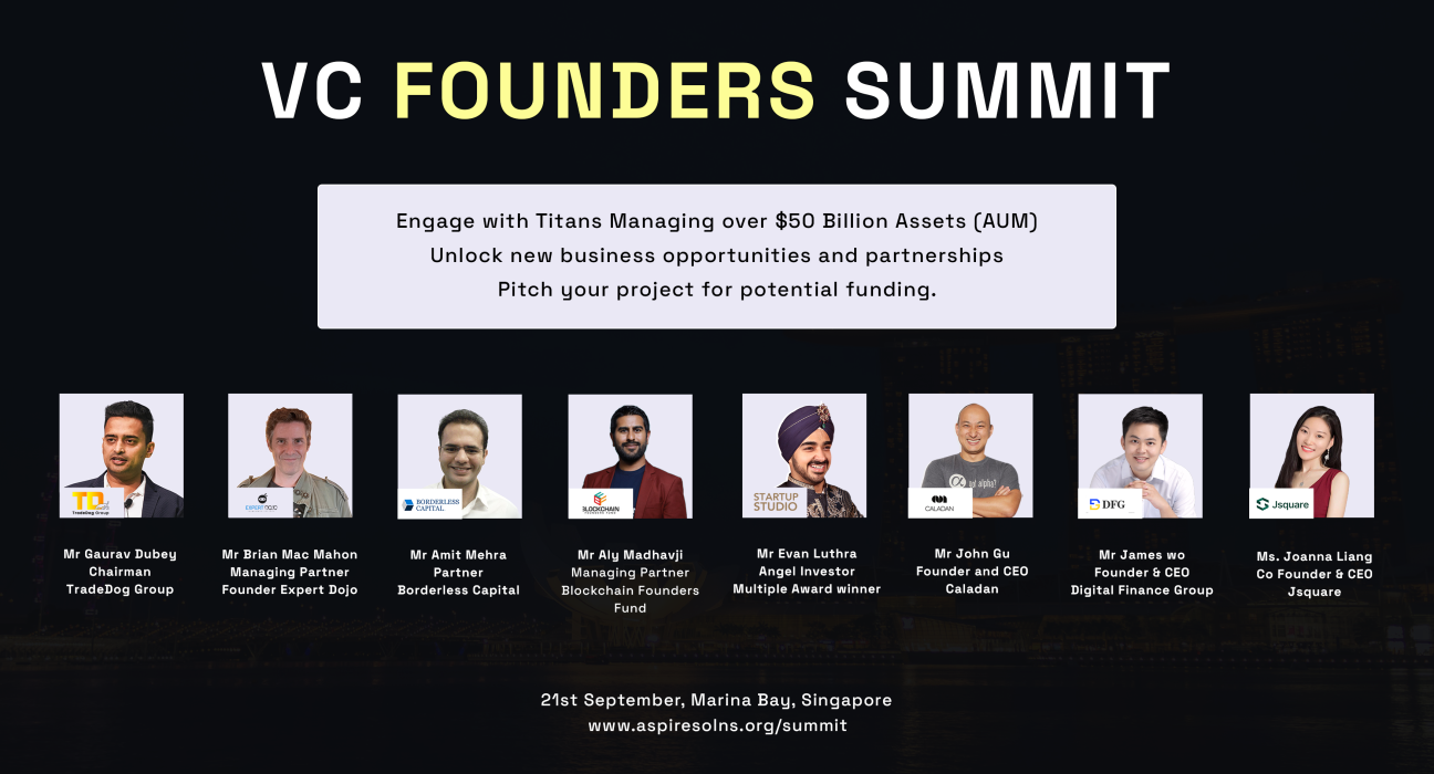 VC Founders Summit to Ignite Innovation and Investment in Singapore.